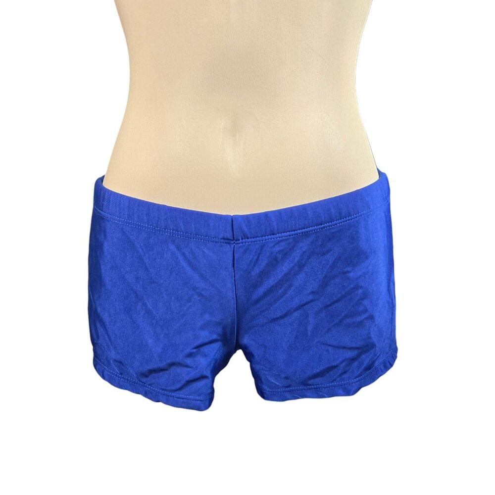 Royal Blue Athletic Booty Shorts Women's Size Small Unbranded Gym Performance